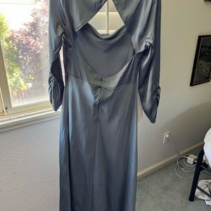 ASTR satin midi dress